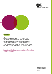 NAO 2025 report - Governments approach to technology supppliers